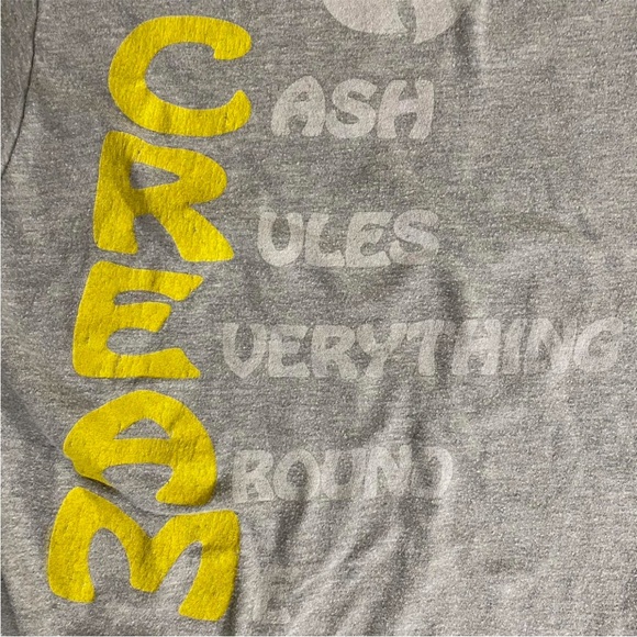 Wu-Tang Gray and Yellow Women's Short Sleeve Tee 🐝 🤲 - Picture 4 of 6